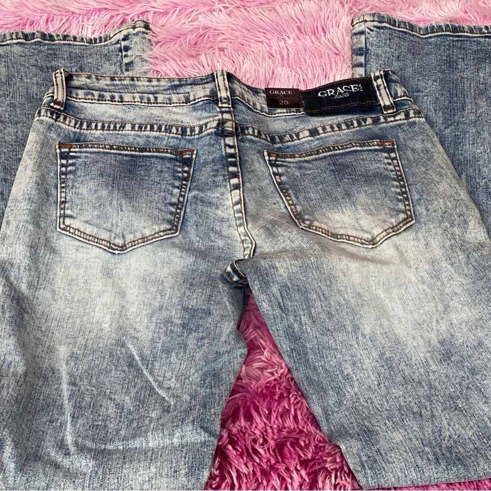 GRACE In LA women’s jeans size 28 bootcut light wash